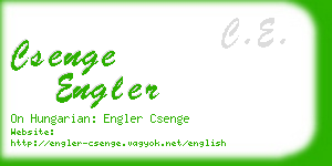 csenge engler business card